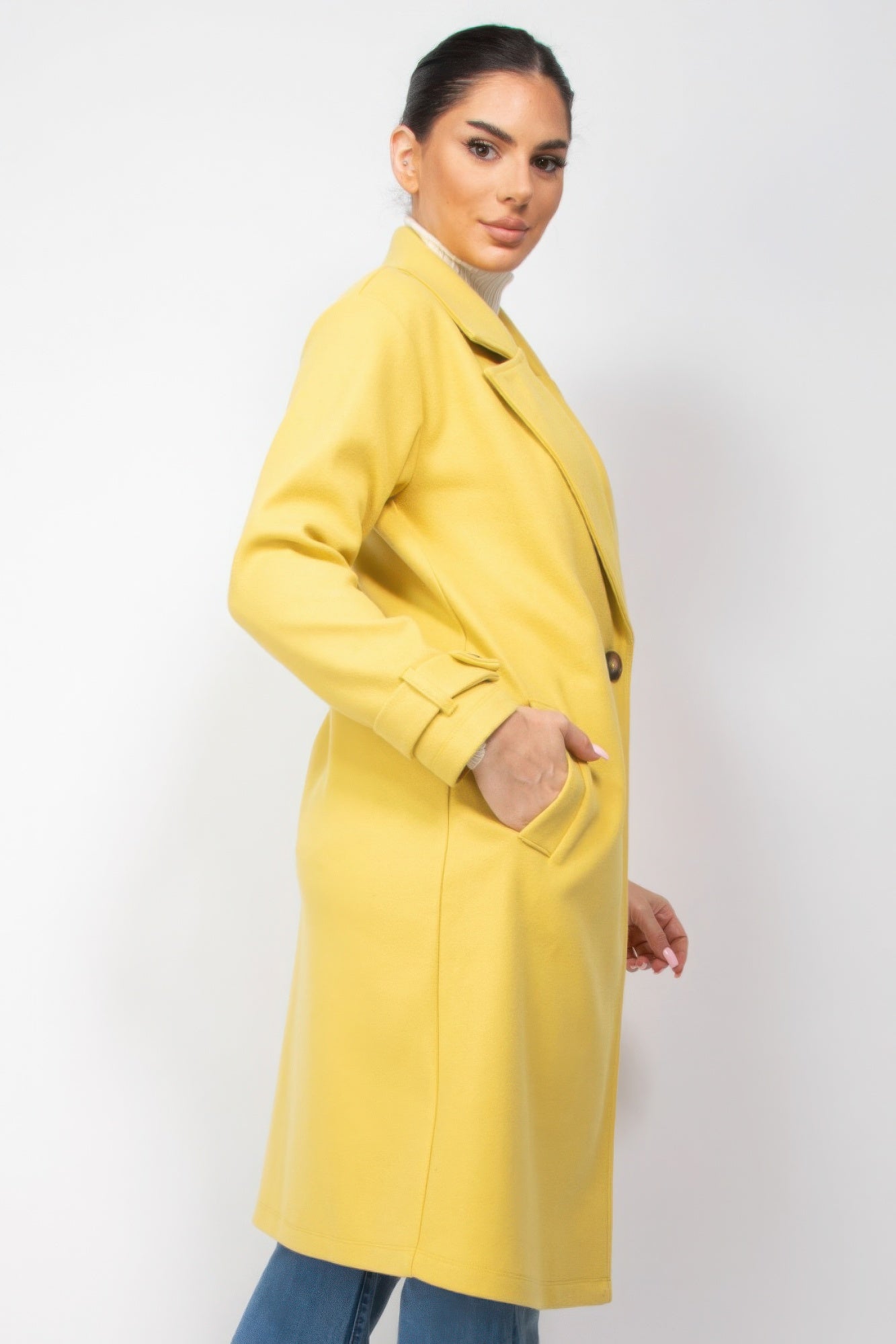 Collar pocketed coat - It's a Girly Place