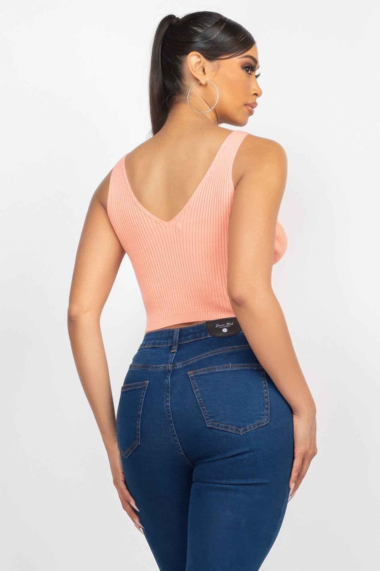 Crop Tank Top & Cardigan Sweater Set