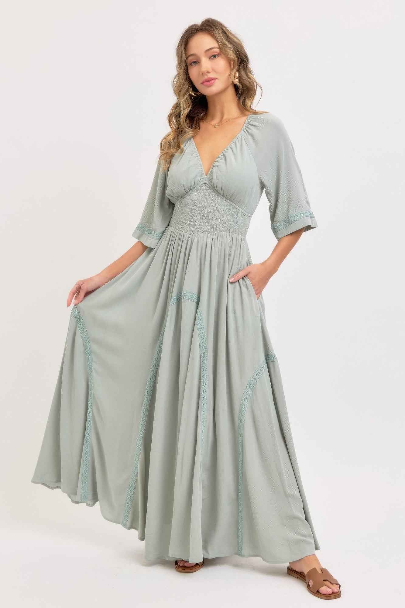 Romantic Flowy Maxi Dress