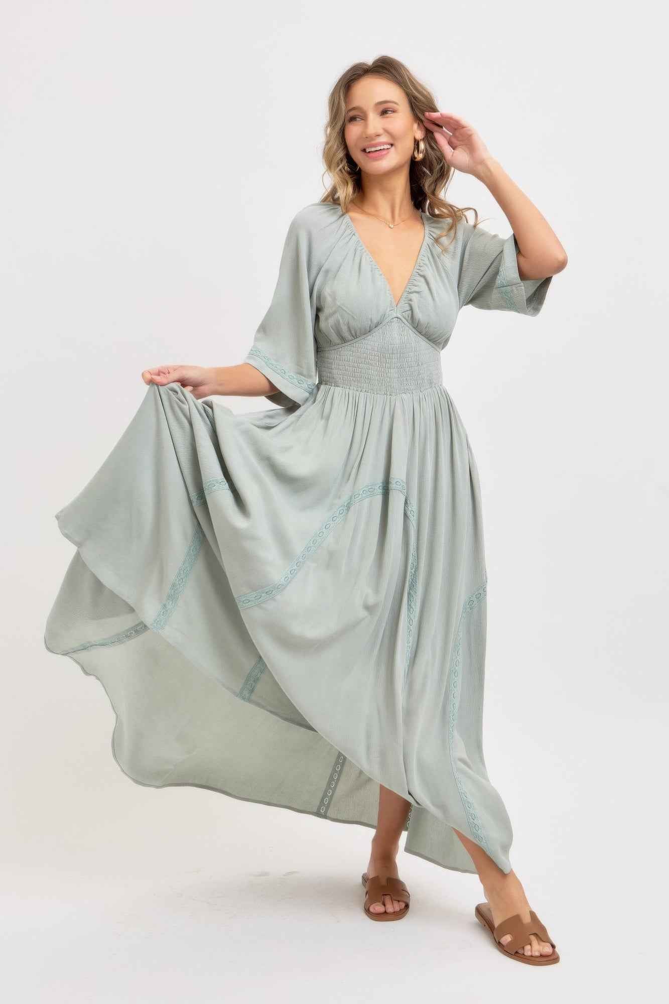 Romantic Flowy Maxi Dress