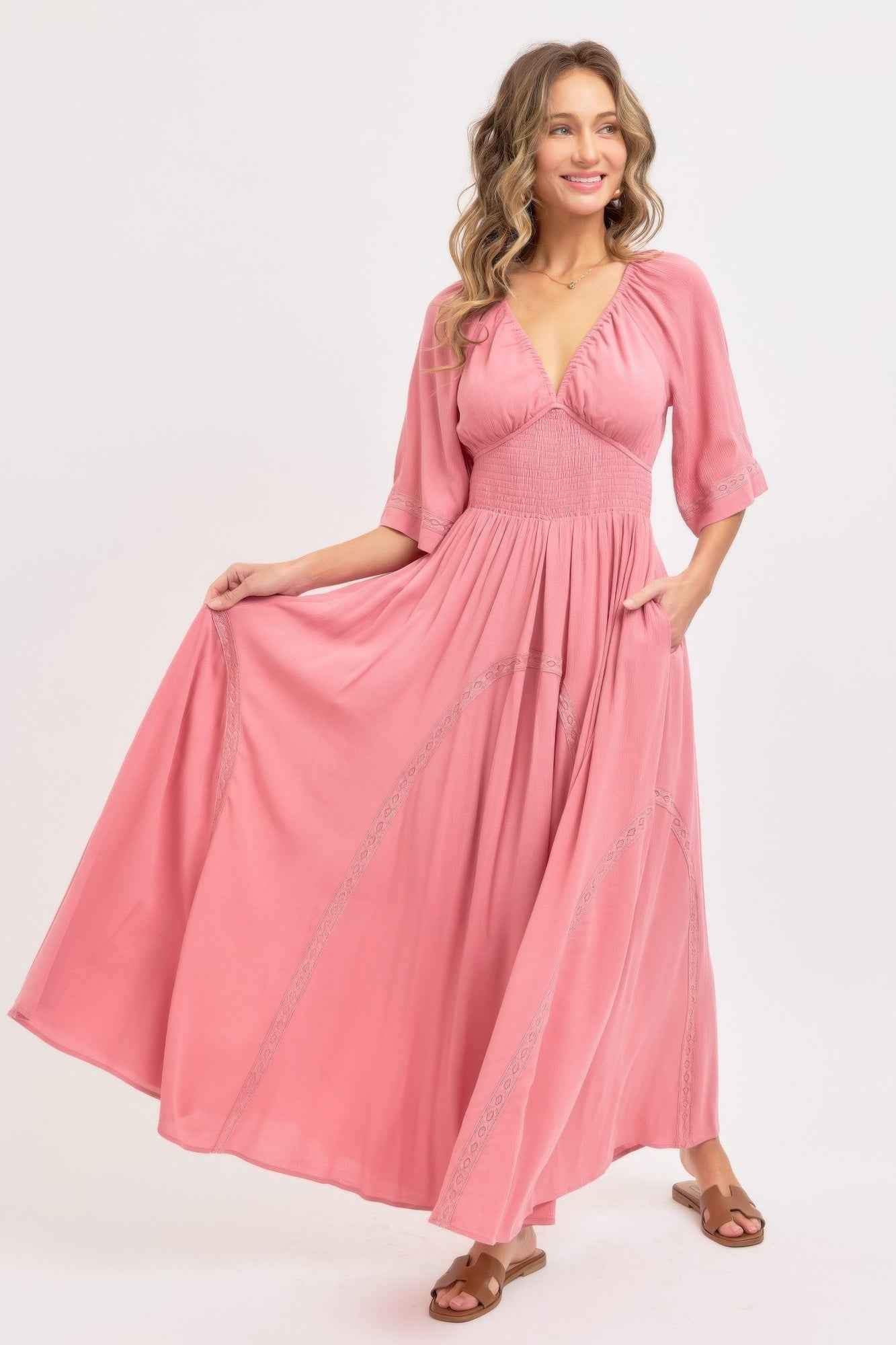 Romantic Flowy Maxi Dress