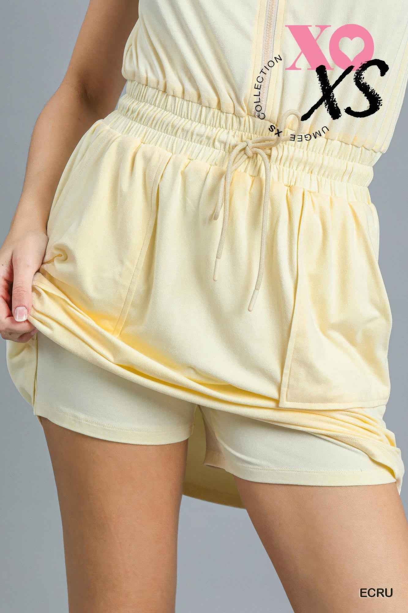 Zip Front Casual Mini Dress