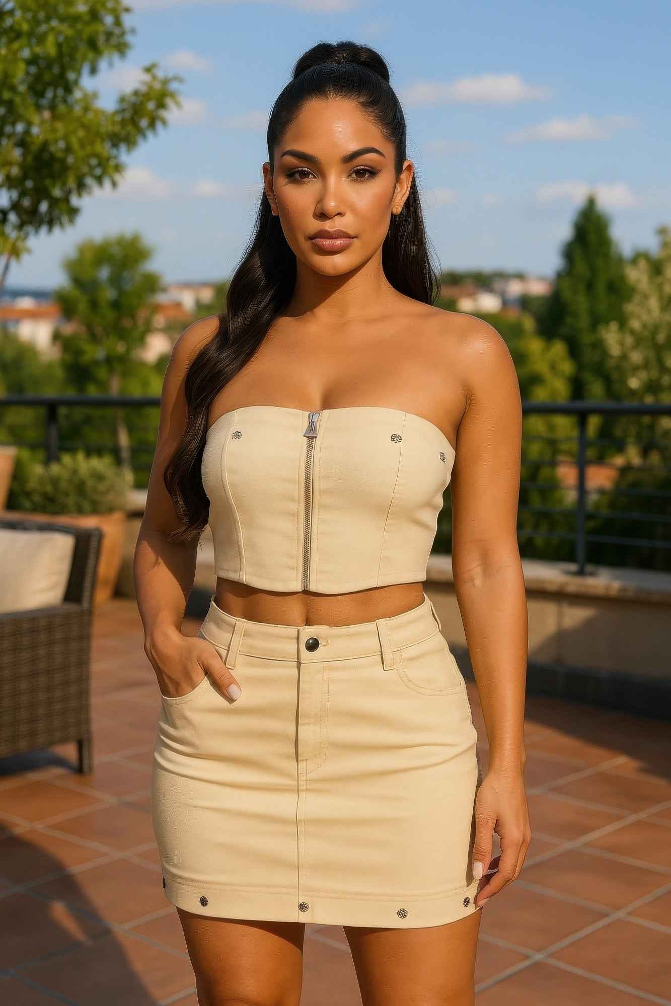 Space Girl Skirt Set