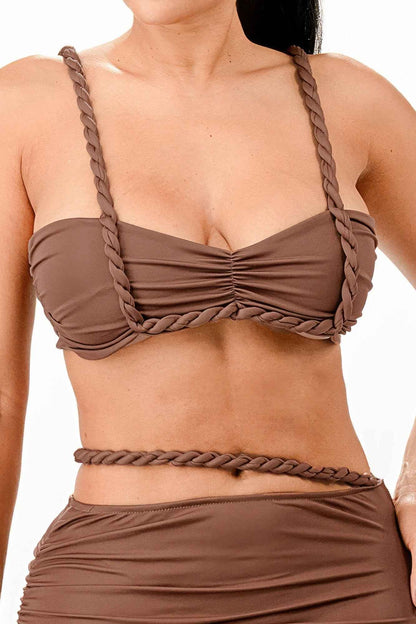 Cord Top And Skirt Set