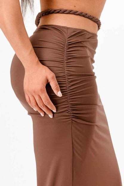 Cord Top And Skirt Set