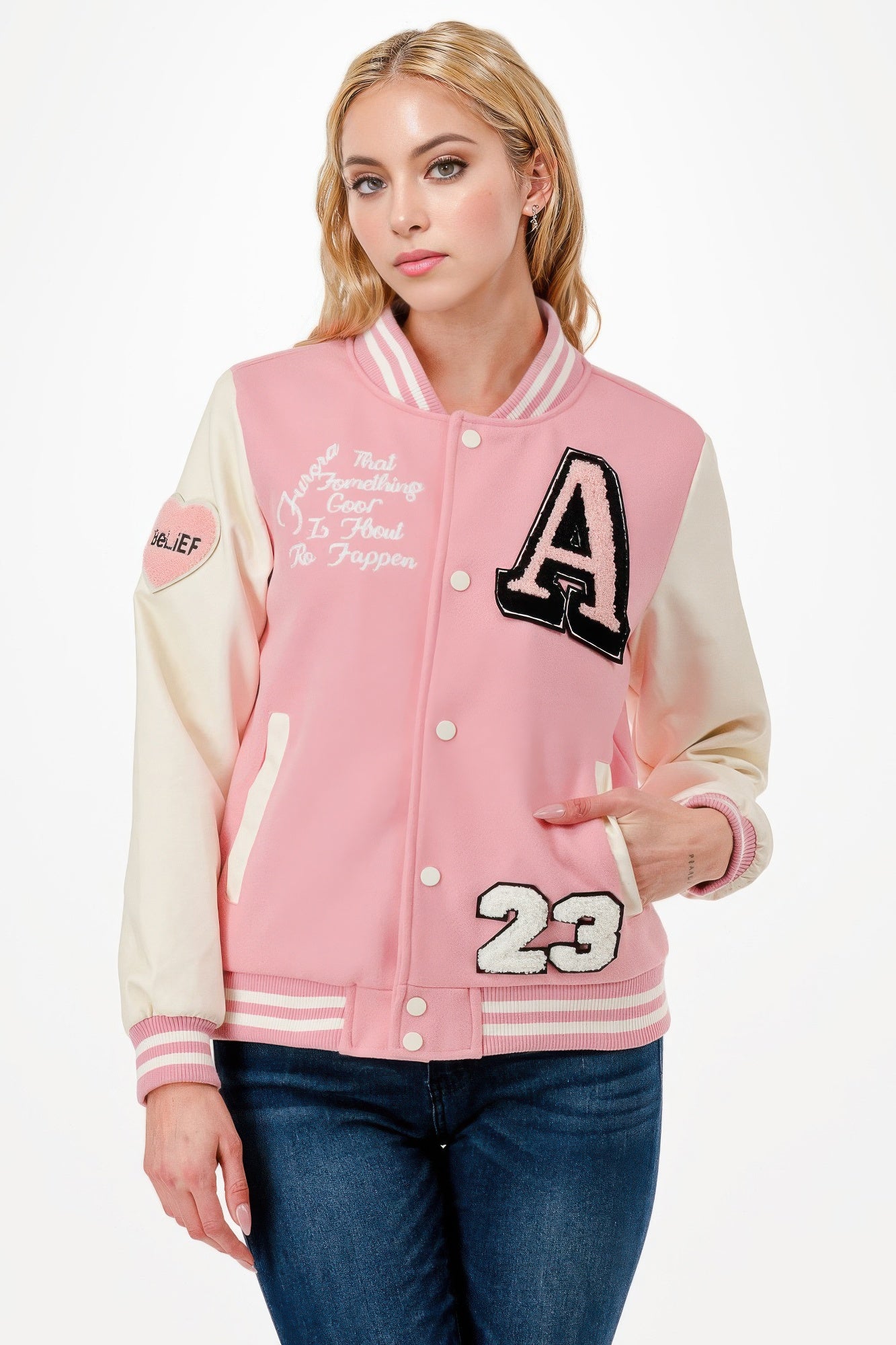 Patch Varsity Bomber Jacket - It's a Girly Place