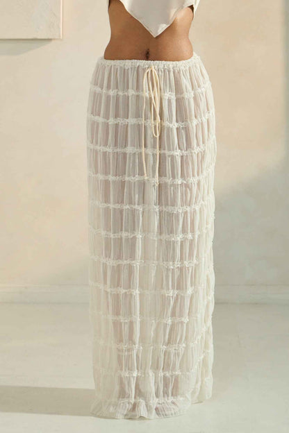 Sky Breeze Sheer Maxi Skirt