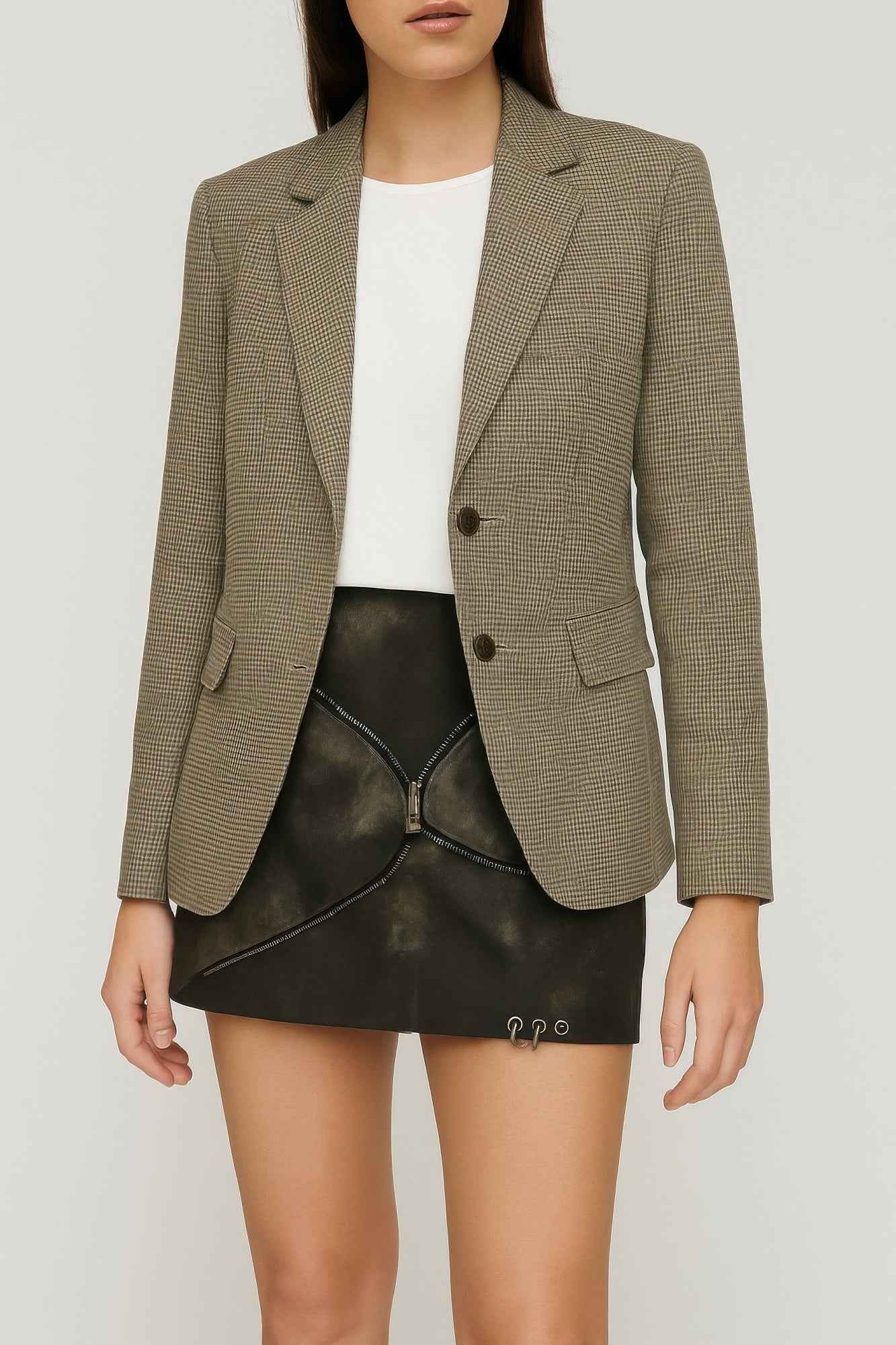 Mid Waist Mini Skirt