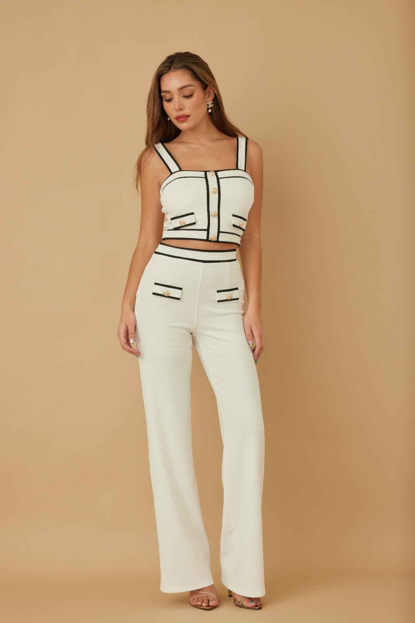 Women Contrast Two Piece Sets