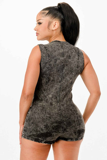 Strachy Denim Romper