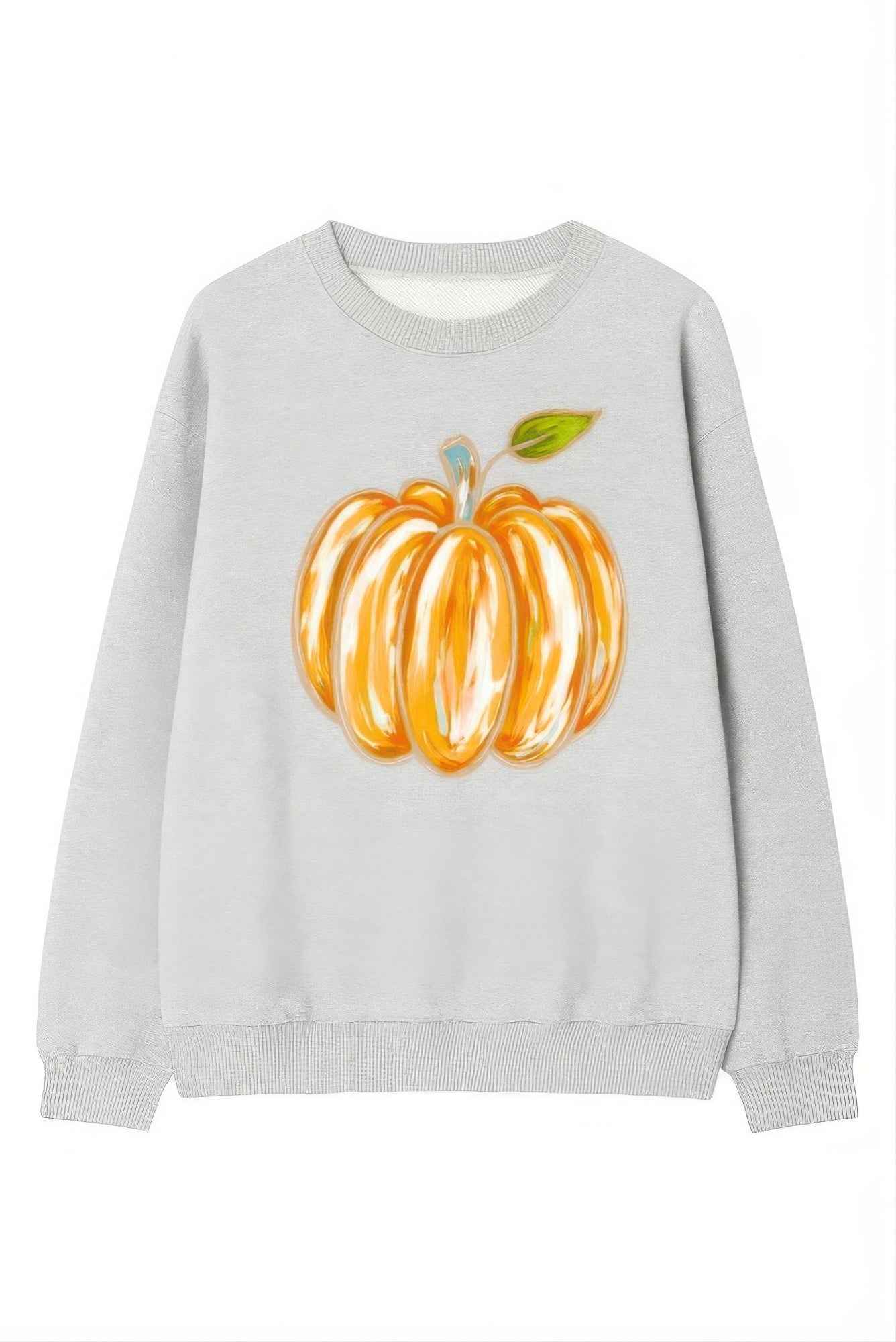 Pumpkin Print Sweater