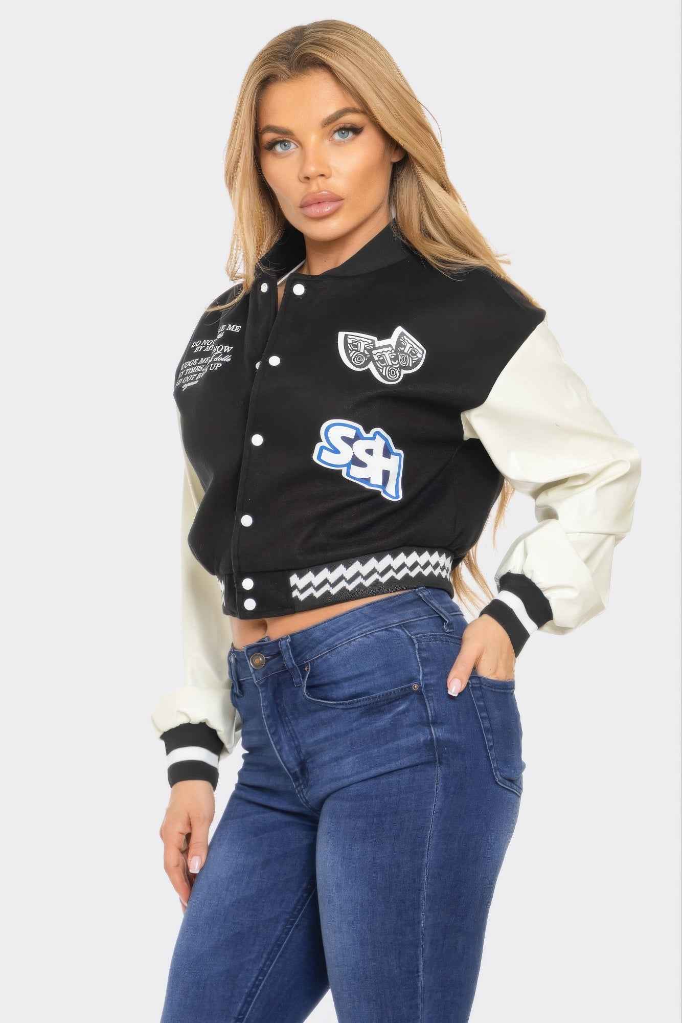 Varsity Patchwork Y2k Jacket