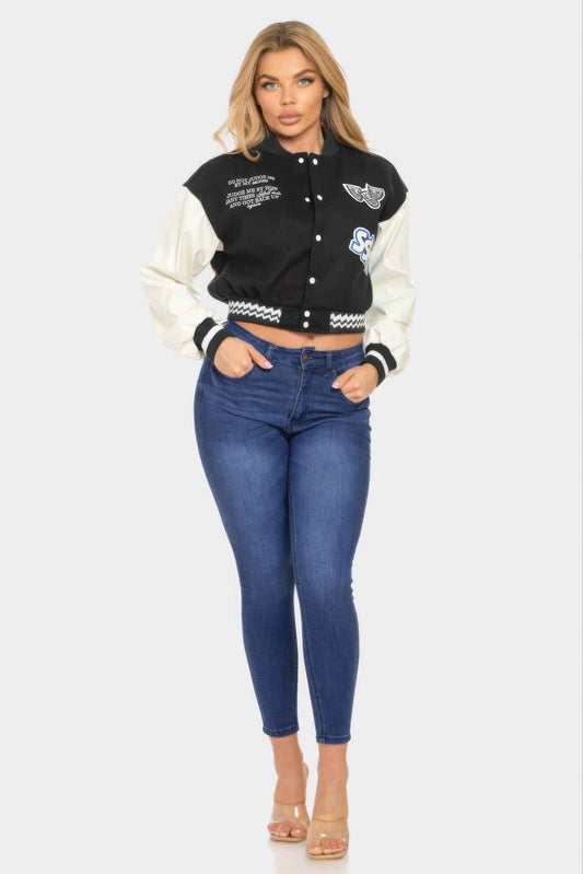 Varsity Patchwork Y2k Jacket