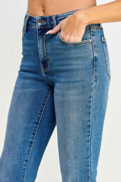 Tummy Control Mid Rise Skinny Bootcut