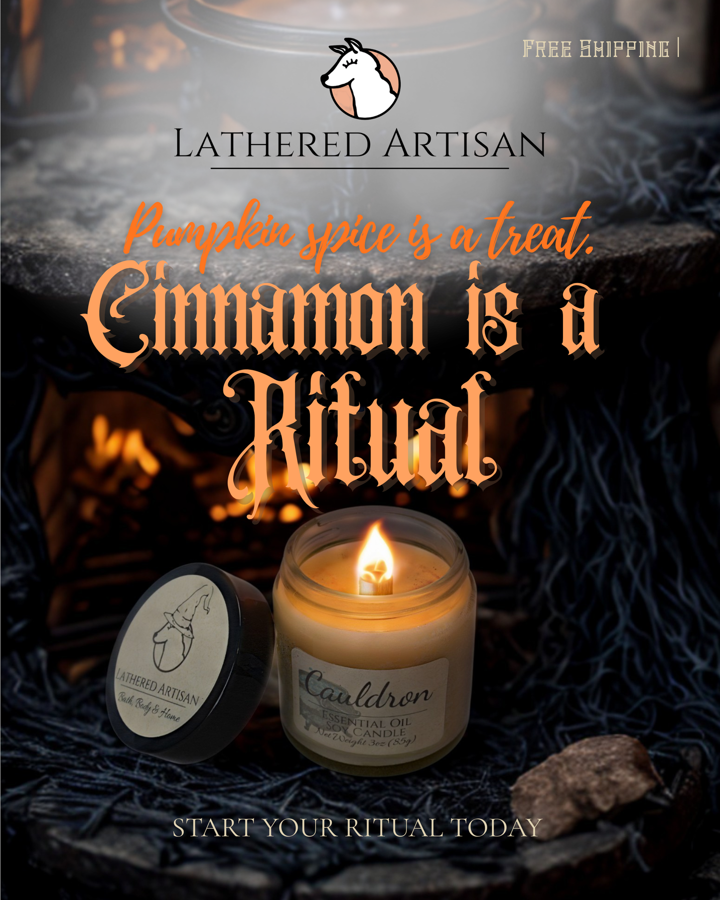 Cauldron | Essential Oil | 3 oz Jar Candle