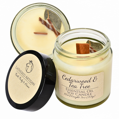 Cedarwood & Tea Tree | Essential Oil | 3 oz Jar Candle