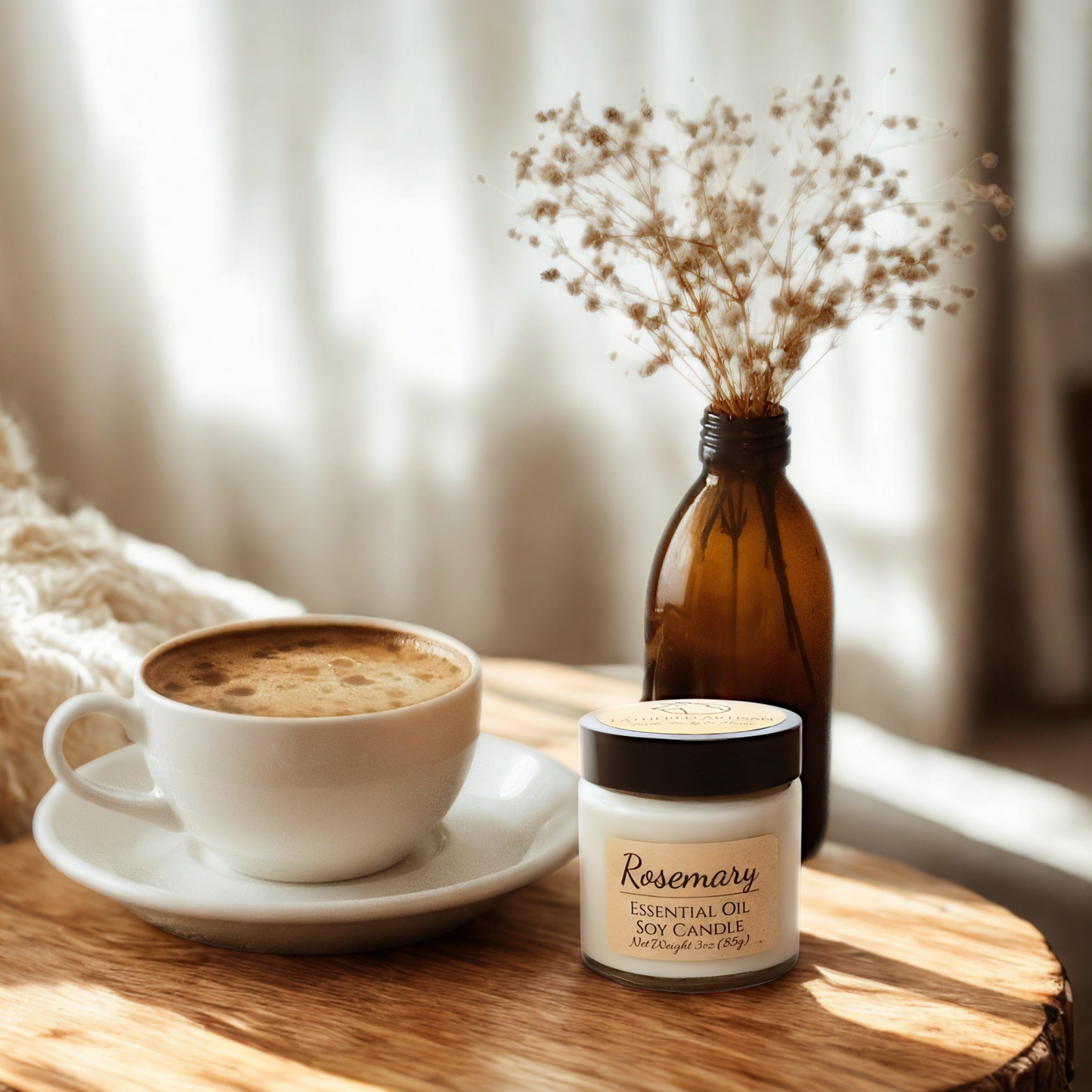 Rosemary | Essential Oil | 3 oz Jar Candle