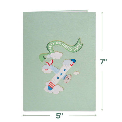 Happy Fathers Day Plane Pop Up Card