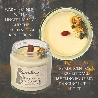 Samhain | Essential Oil | 3 oz Jar Candle