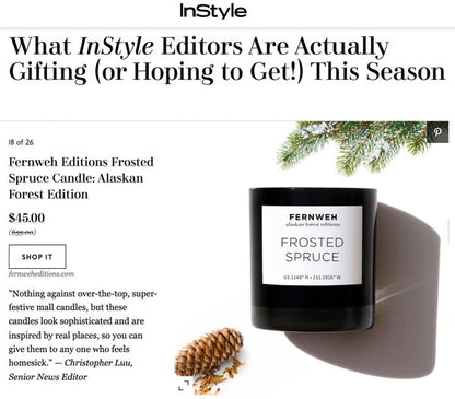 Frosted Spruce Scented Soy Candle