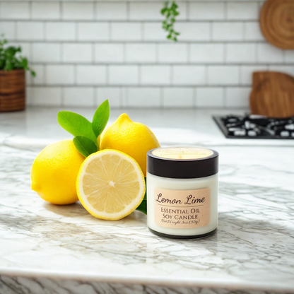 Lemon Lime | Essential Oil | 3 oz Jar Candle