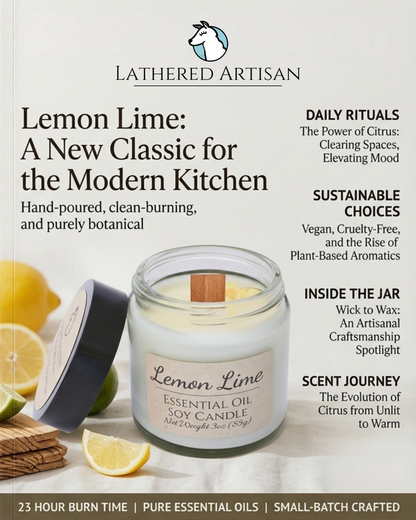 Lemon Lime | Essential Oil | 3 oz Jar Candle