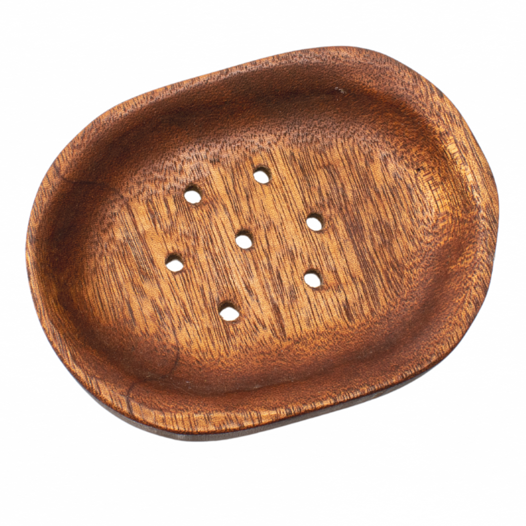 Mahogany Oval | Natural Wooden | Soap Dish