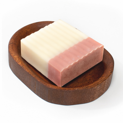 Mahogany Oval | Natural Wooden | Soap Dish