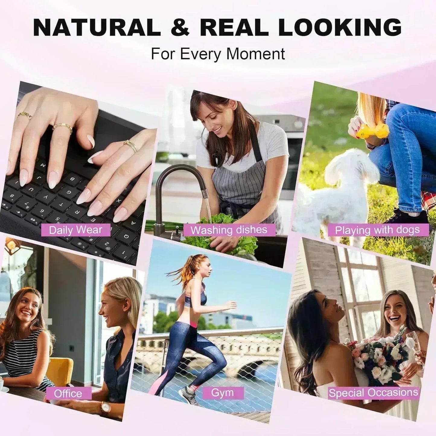 Plum Velvet Square Nails - Press On Nails