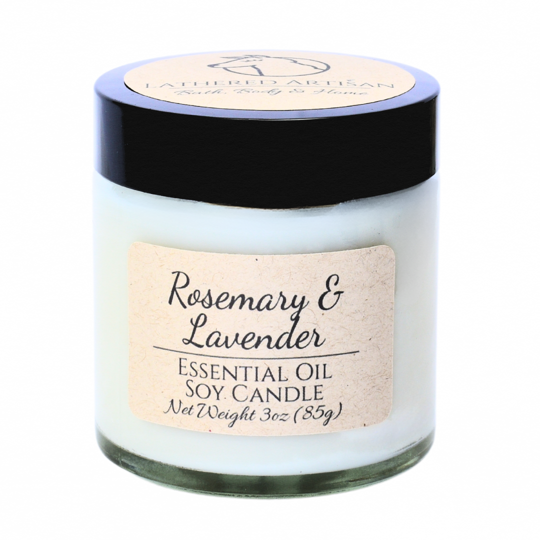 Rosemary & Lavender | Essential Oil | 3 oz Jar Candle