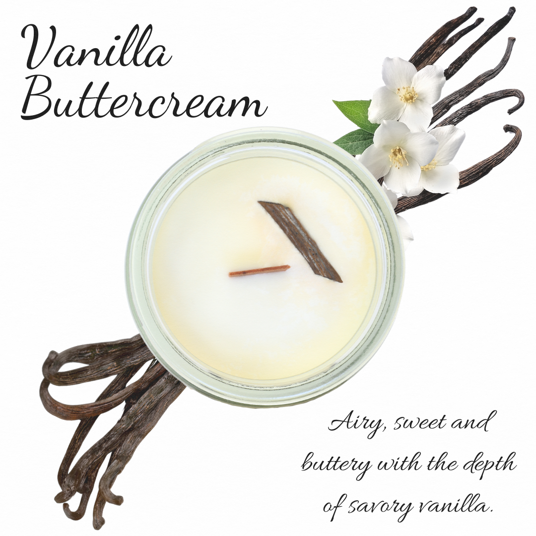 Vanilla Buttercream | Natural Fragrance | 3 oz Jar Candle