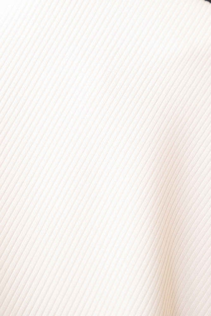 Ribbed Knit Plunge Neck Crop Top