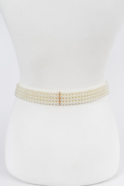 Elastic Pearl Belt - It's a Girly Place
