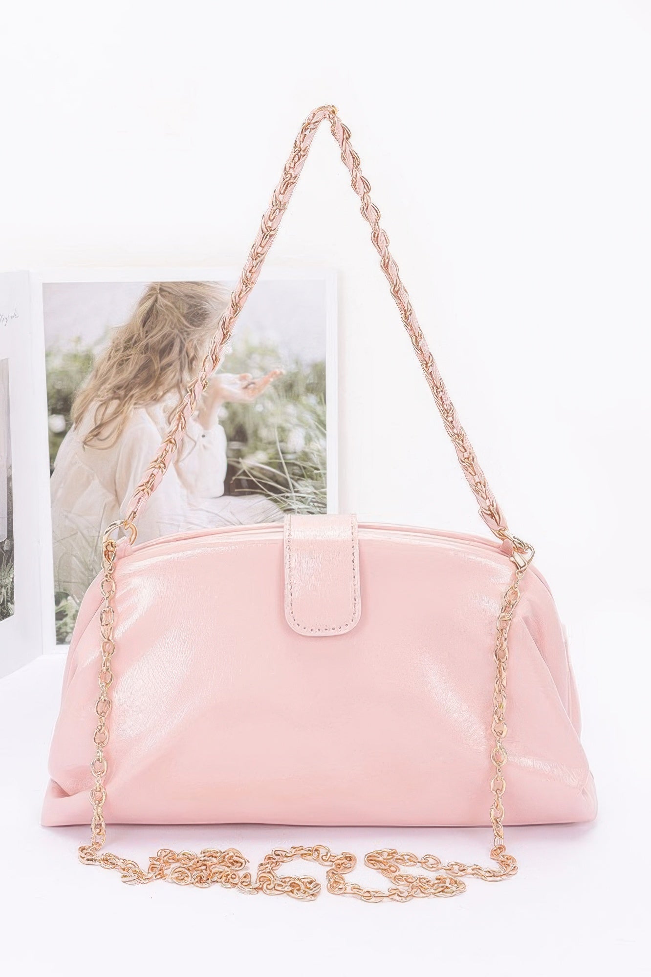 Enamel Frame Shoulder Bag - It's a Girly Place