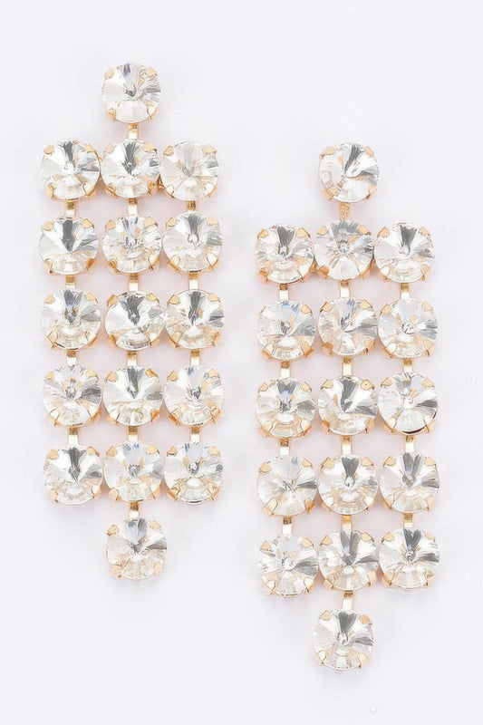 Rhinestone Party Earring - It's a Girly Place