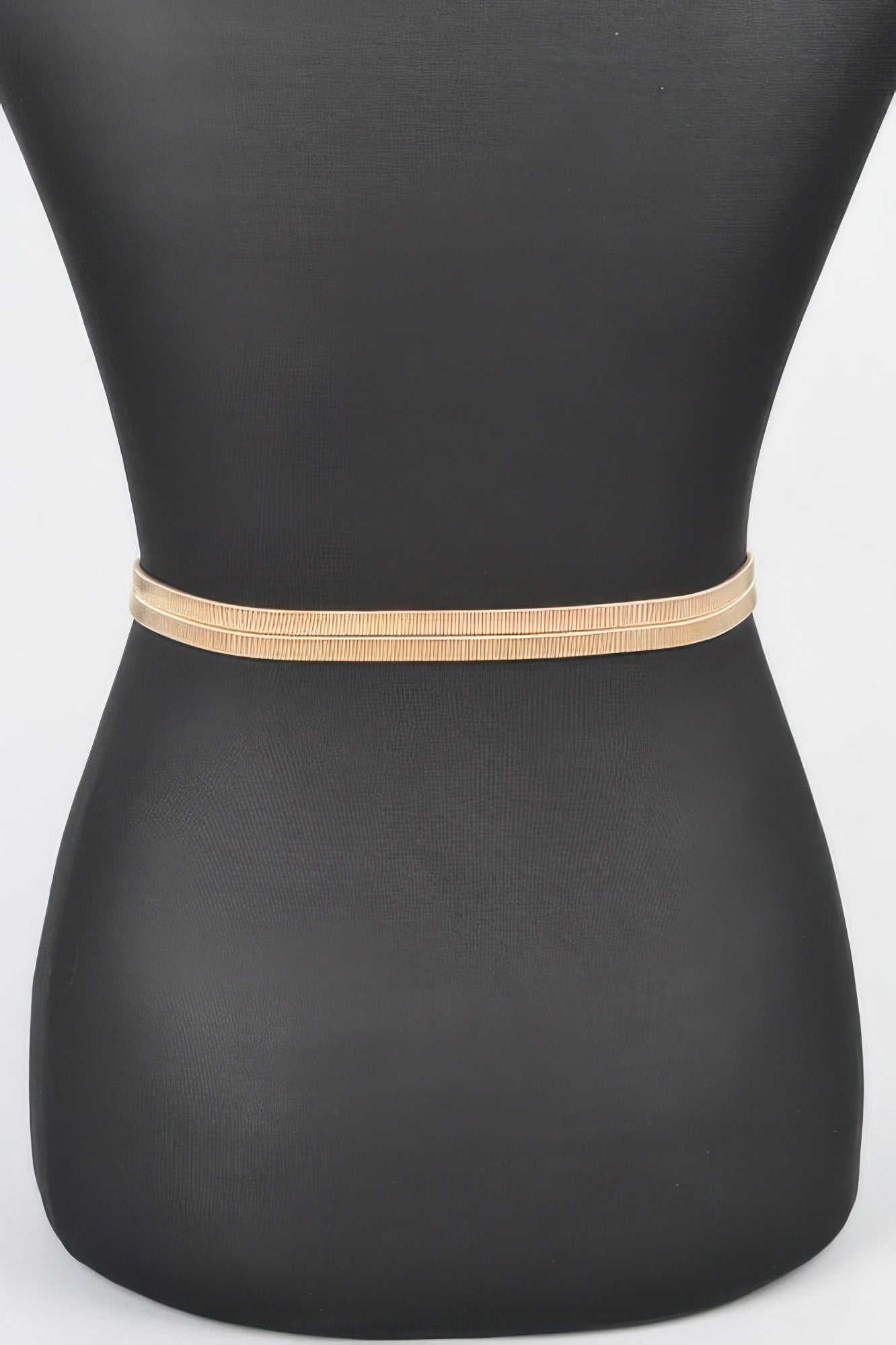 Hammered Metal Buckle Plus Size Stretch Belt - It's a Girly Place