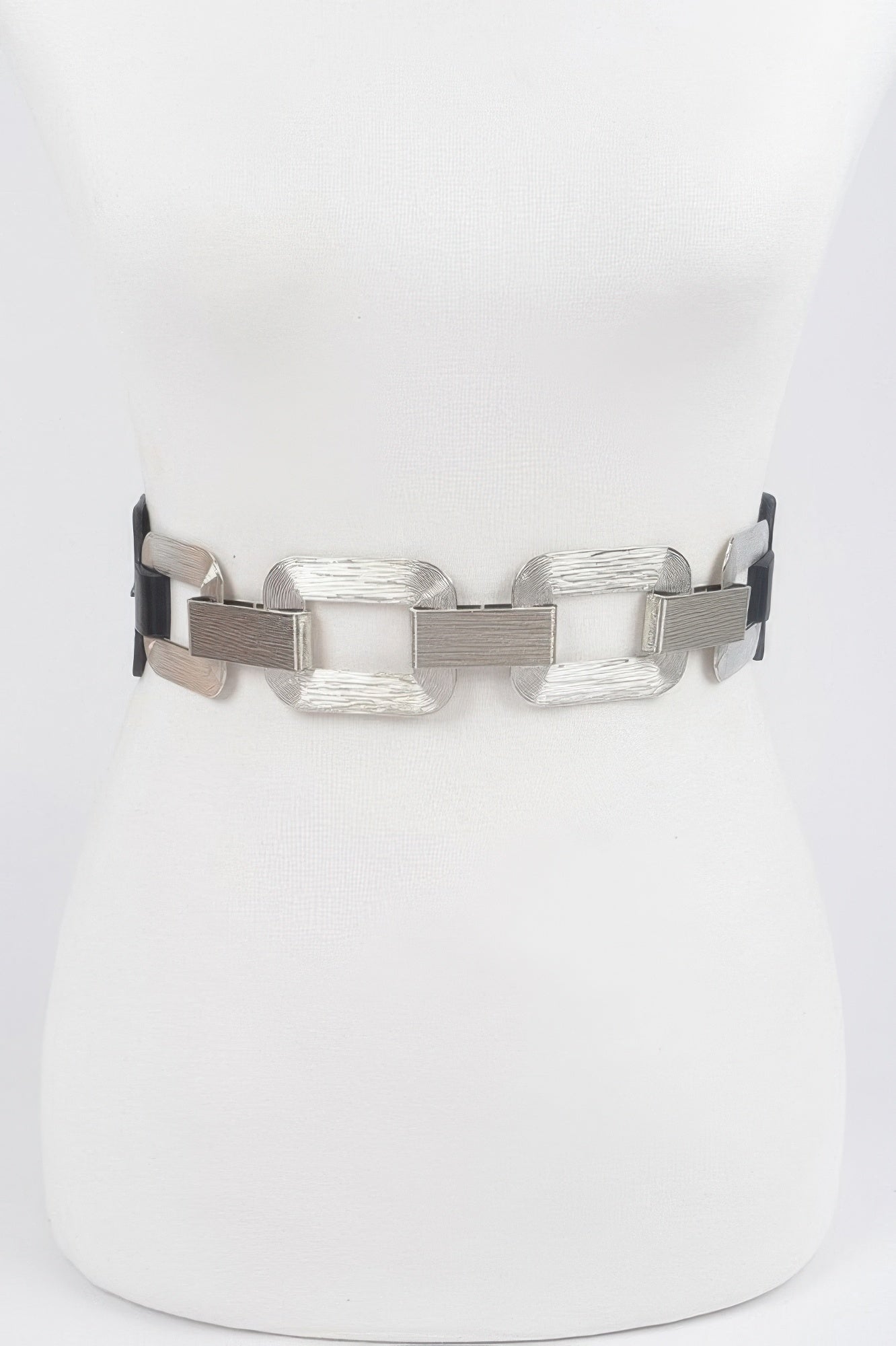 Faux Leather Multi Metal Buckle Plus Size Belt - It's a Girly Place