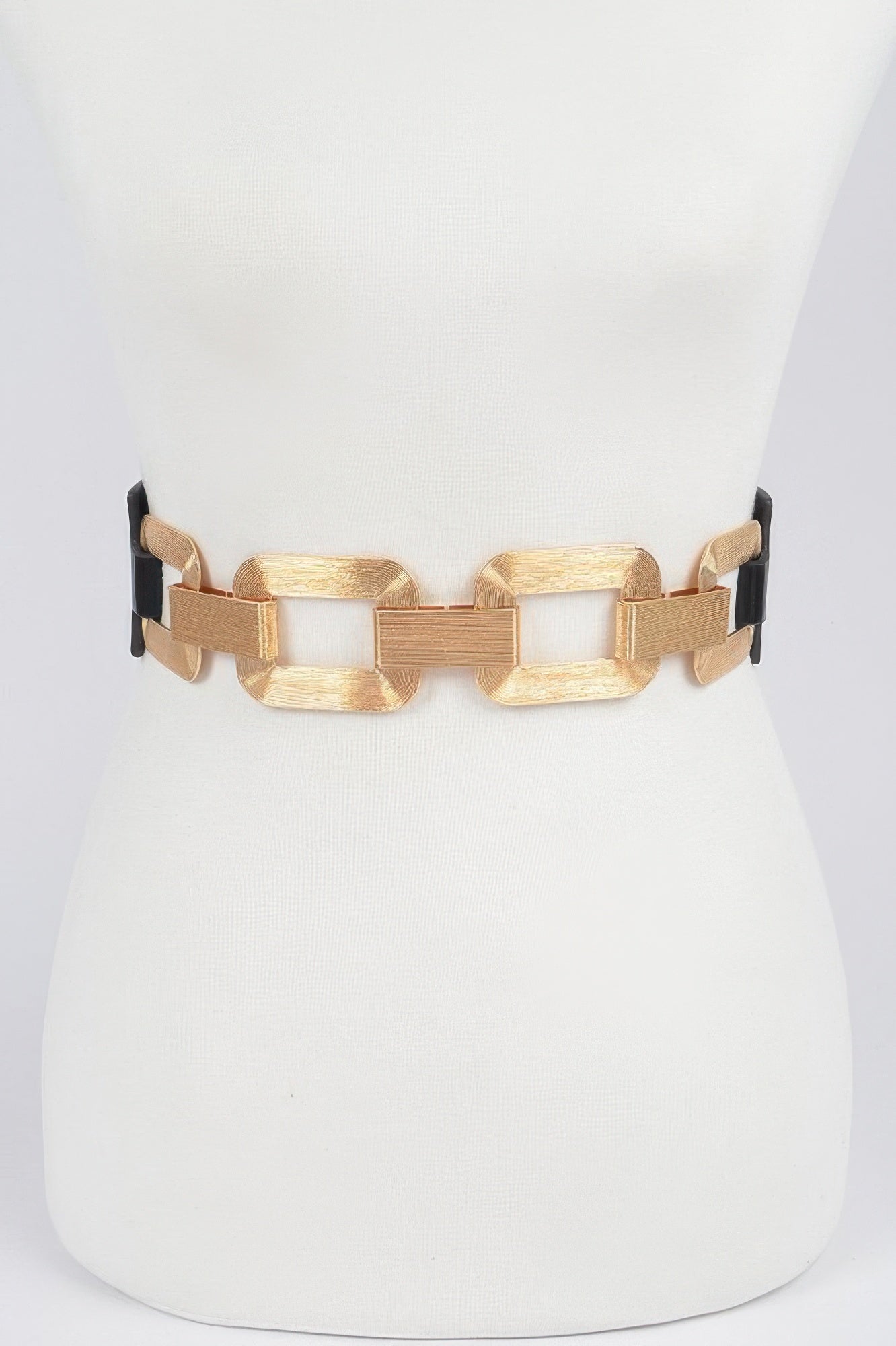 Faux Leather Multi Metal Buckle Plus Size Belt - It's a Girly Place