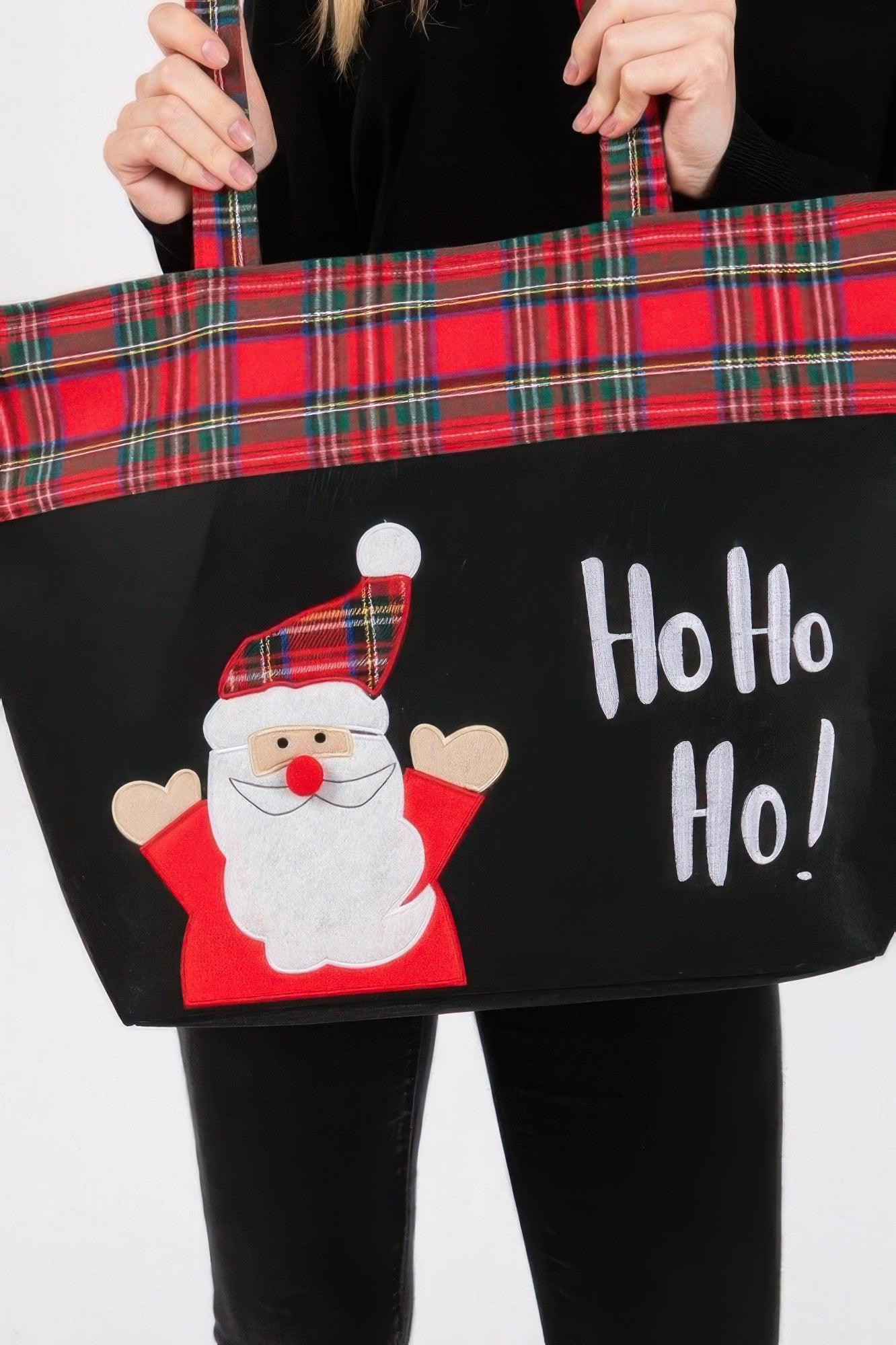 Ho Ho Ho Letter Santa Christmas Tote Bag - It's a Girly Place