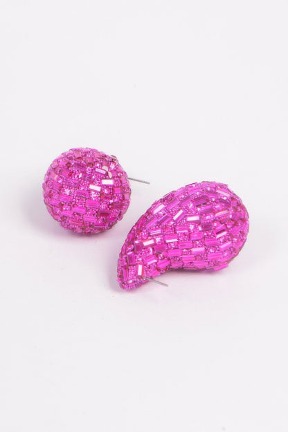 Rhinestone Tear Drop Earring - It's a Girly Place