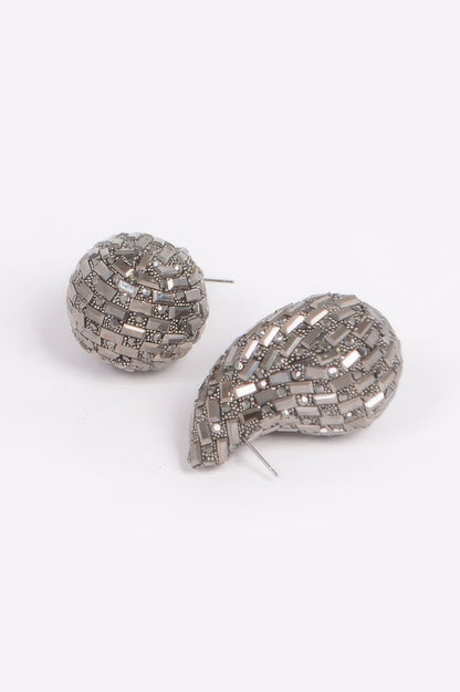 Rhinestone Tear Drop Earring - It's a Girly Place