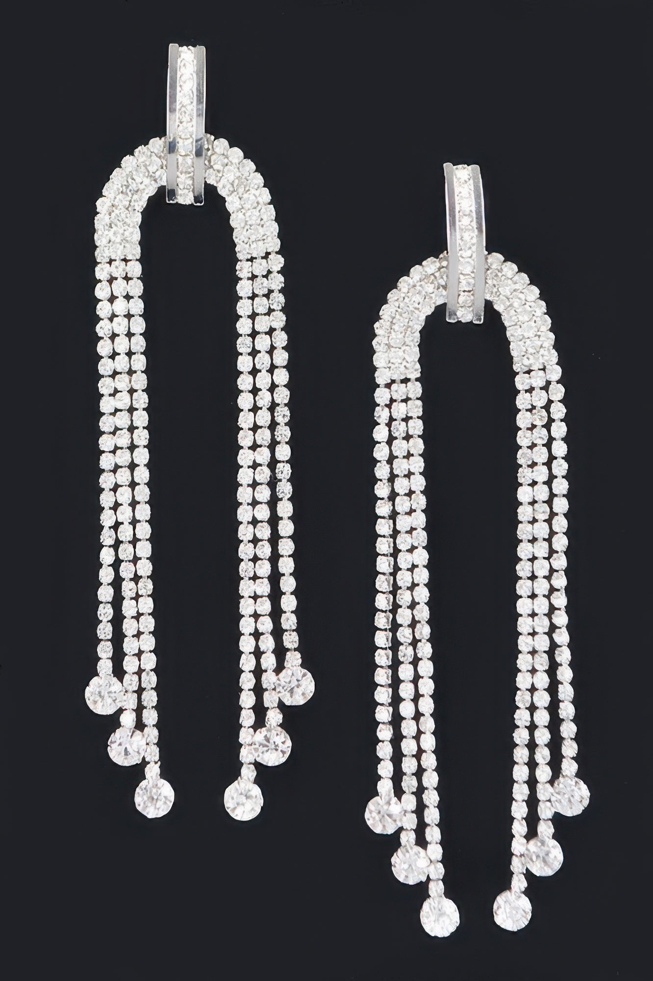Rhinestone Fringe Earring - It's a Girly Place
