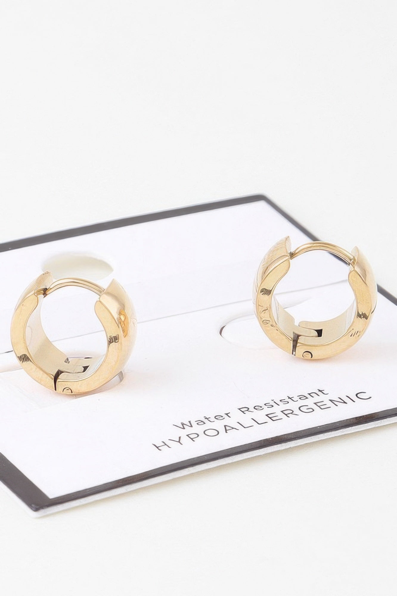 Shiny Bulky Hoop Earrings - It's a Girly Place