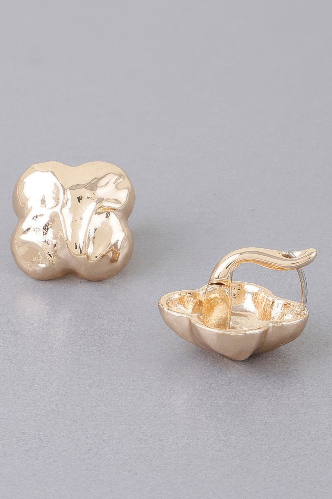 Hammered Clover Stud Earrings - It's a Girly Place