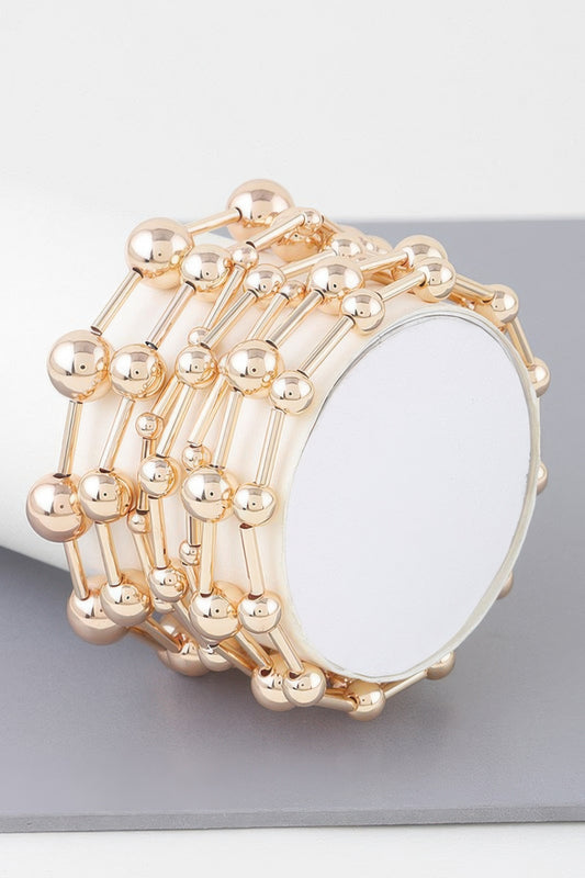 Multi Beaded Bar Bracelet - It's a Girly Place