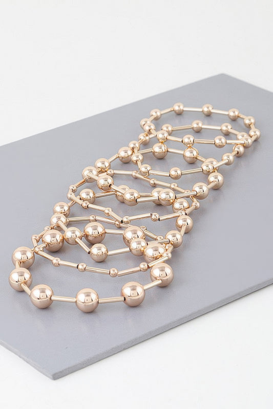 Multi Beaded Bar Bracelet - It's a Girly Place