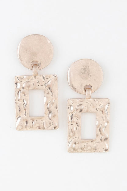 Ripple Box Frame Earrings - It's a Girly Place