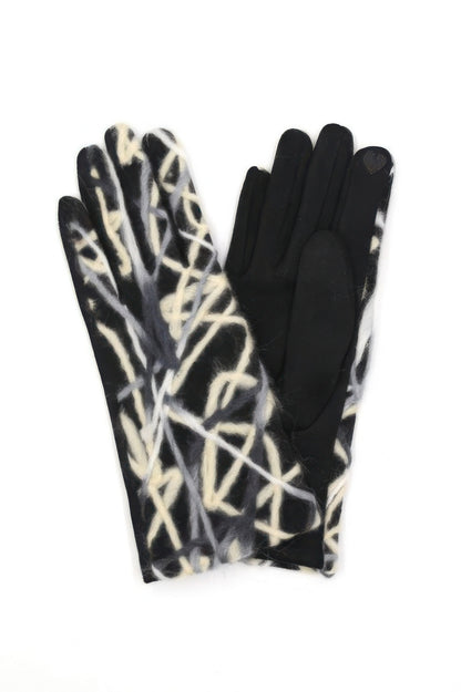 Geometric Multicolor Embroidered Smart Touchgloves - It's a Girly Place
