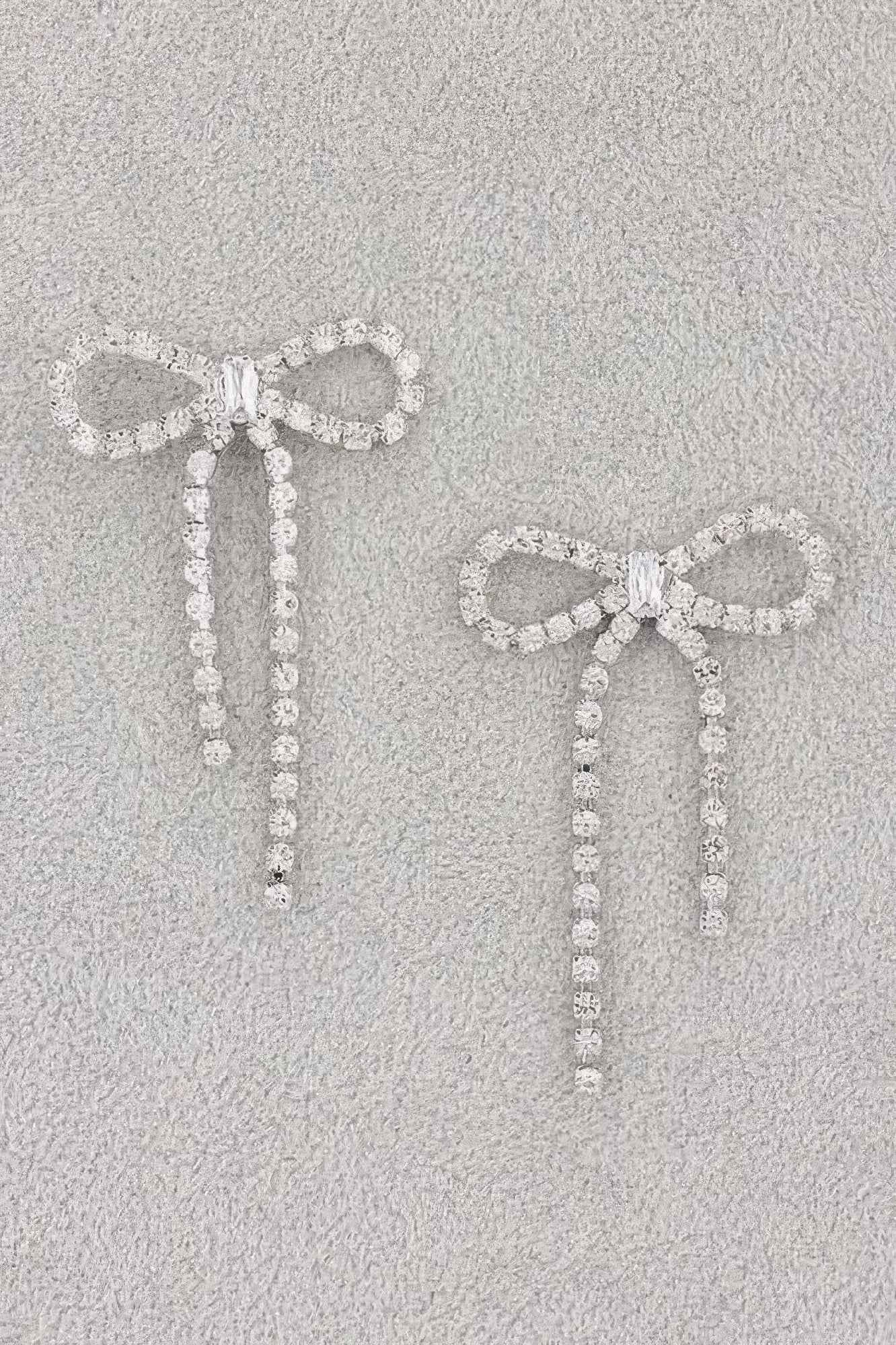 Rhinestone Ribbon Earring