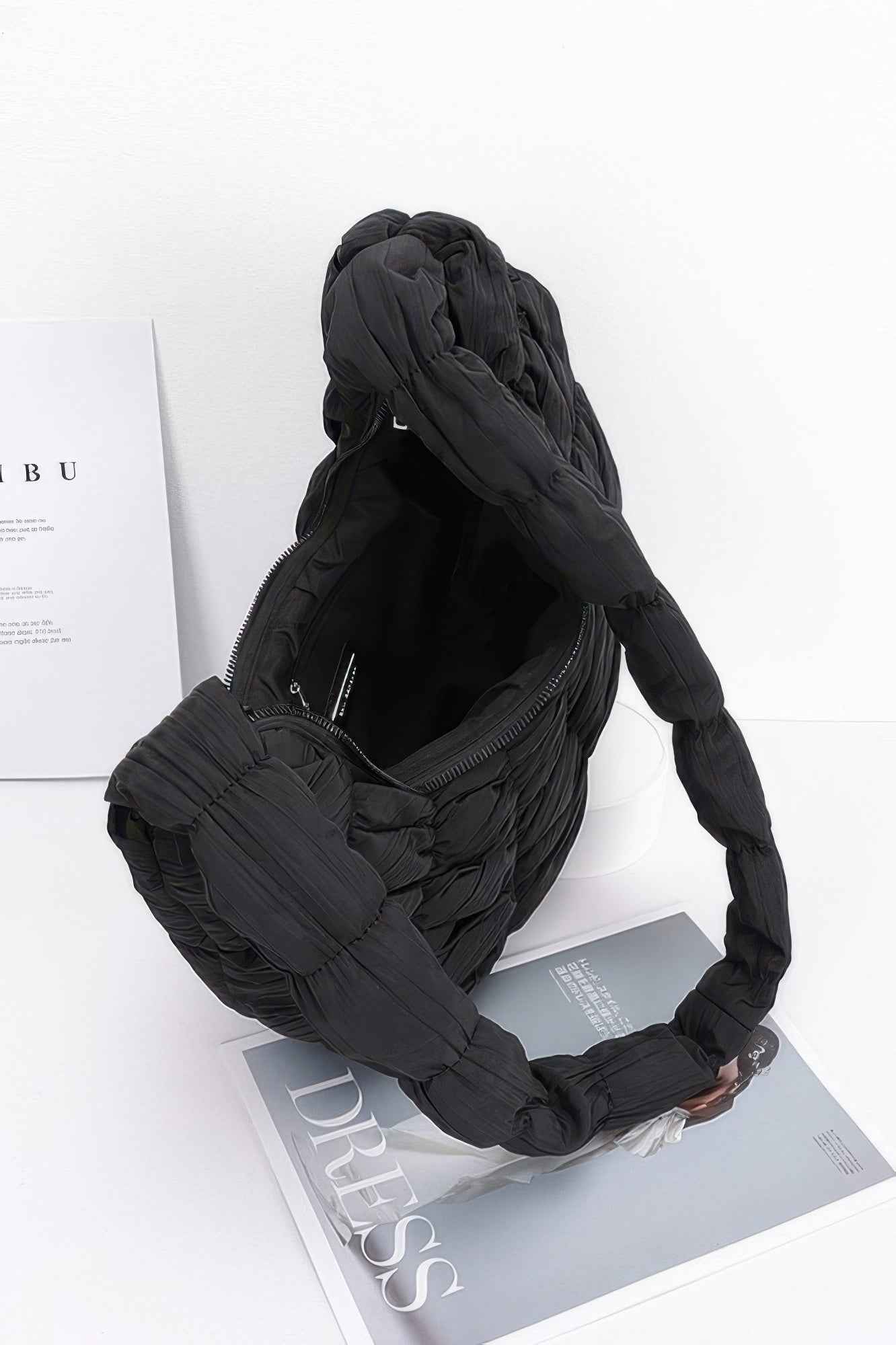 Quilted Nylon Padded Crossbody Bag